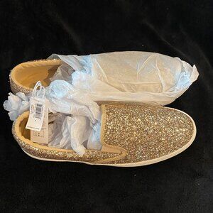 Old Navy Gold Glitter Slip On Shoes